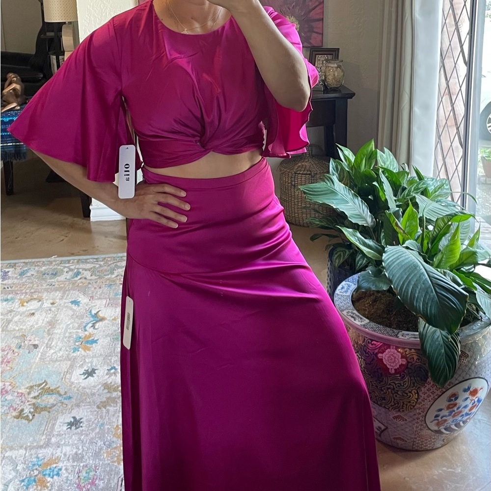 Olia Pink Set Top & Skirt - Picture 2 of 2